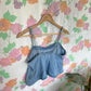 90's Denim Sleeveless Cropped Top