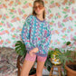 Vintage Printed Colorful Sweatshirt