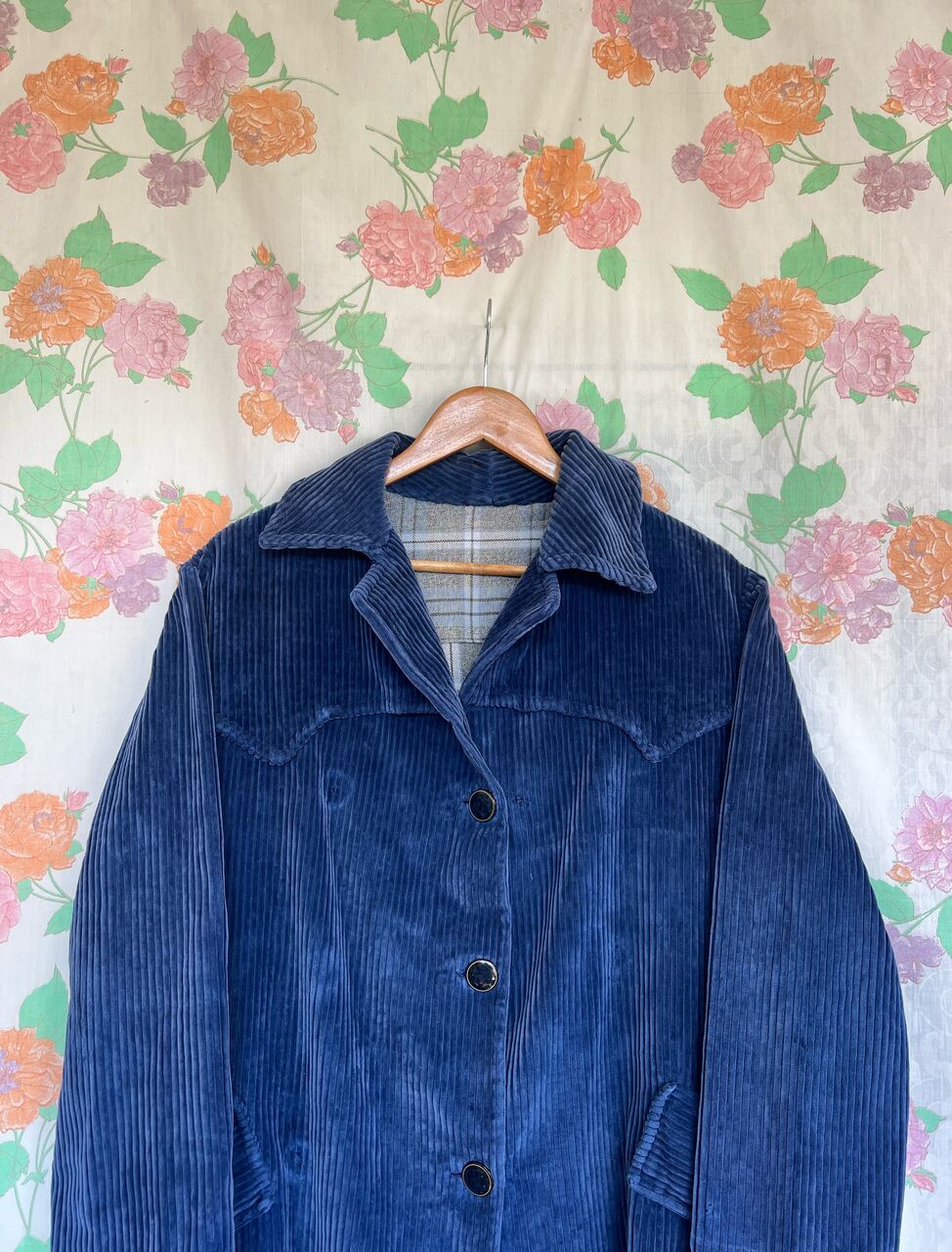 Blue Corduroy Vintage Coat