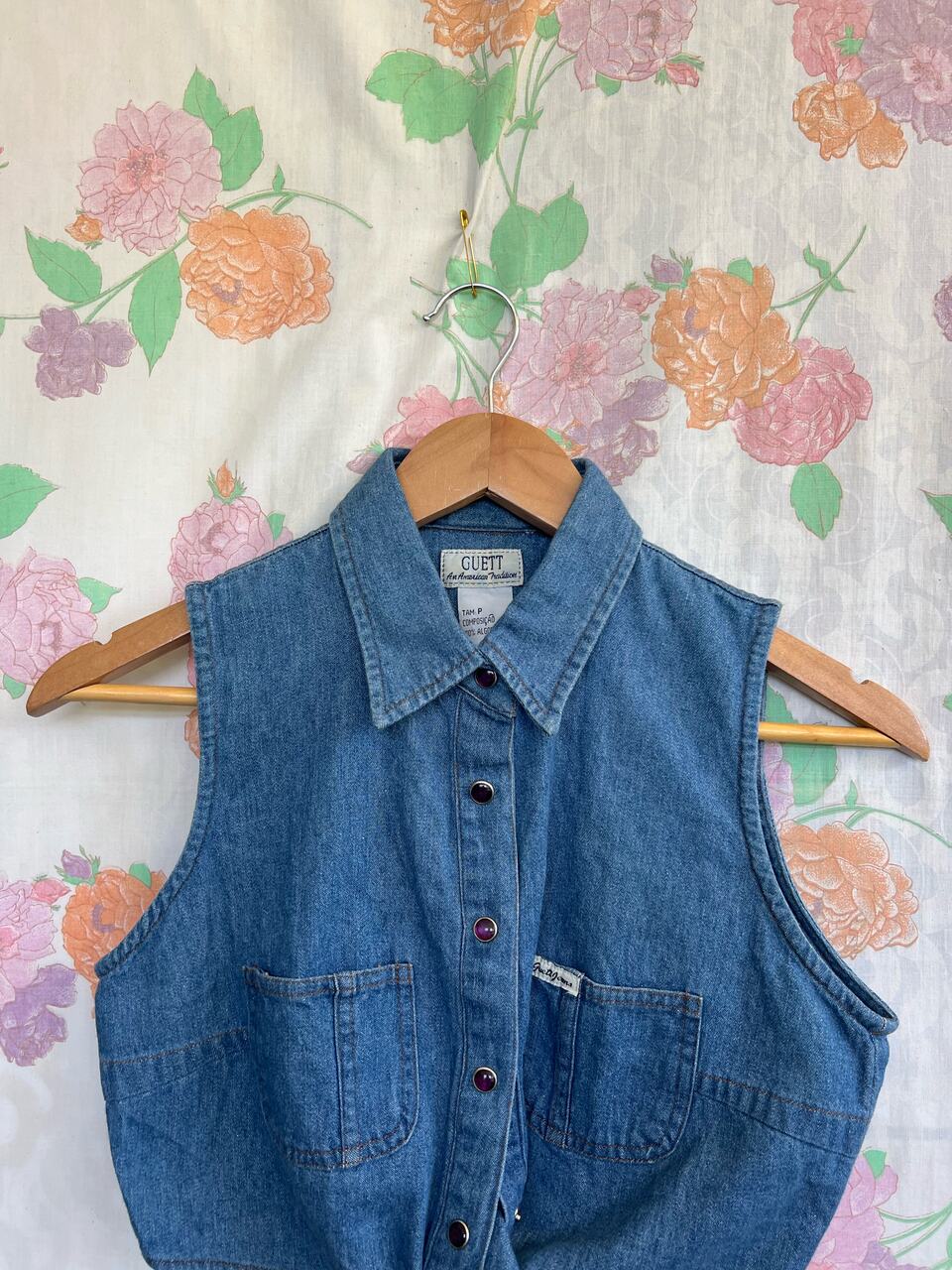 90's Sleeveless Denim Top