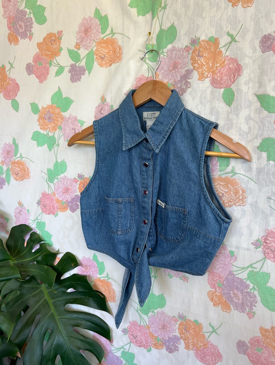 90's Sleeveless Denim Top