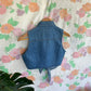 90's Sleeveless Denim Top