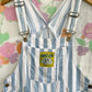 Vintage Striped Patch Jumpsuit
