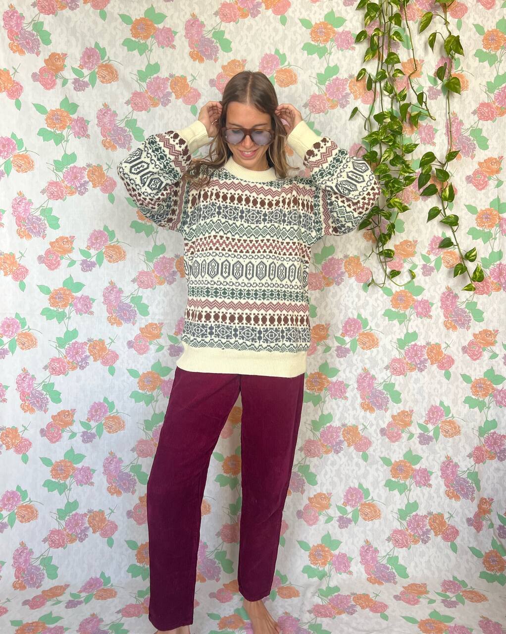 90's Patterned Sweater