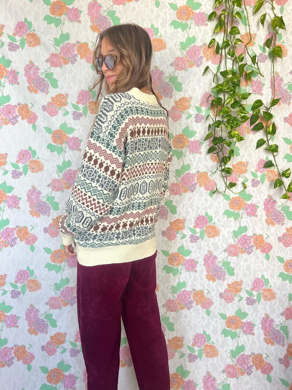 90's Patterned Sweater