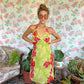 Y2K Tropical Printed Dress