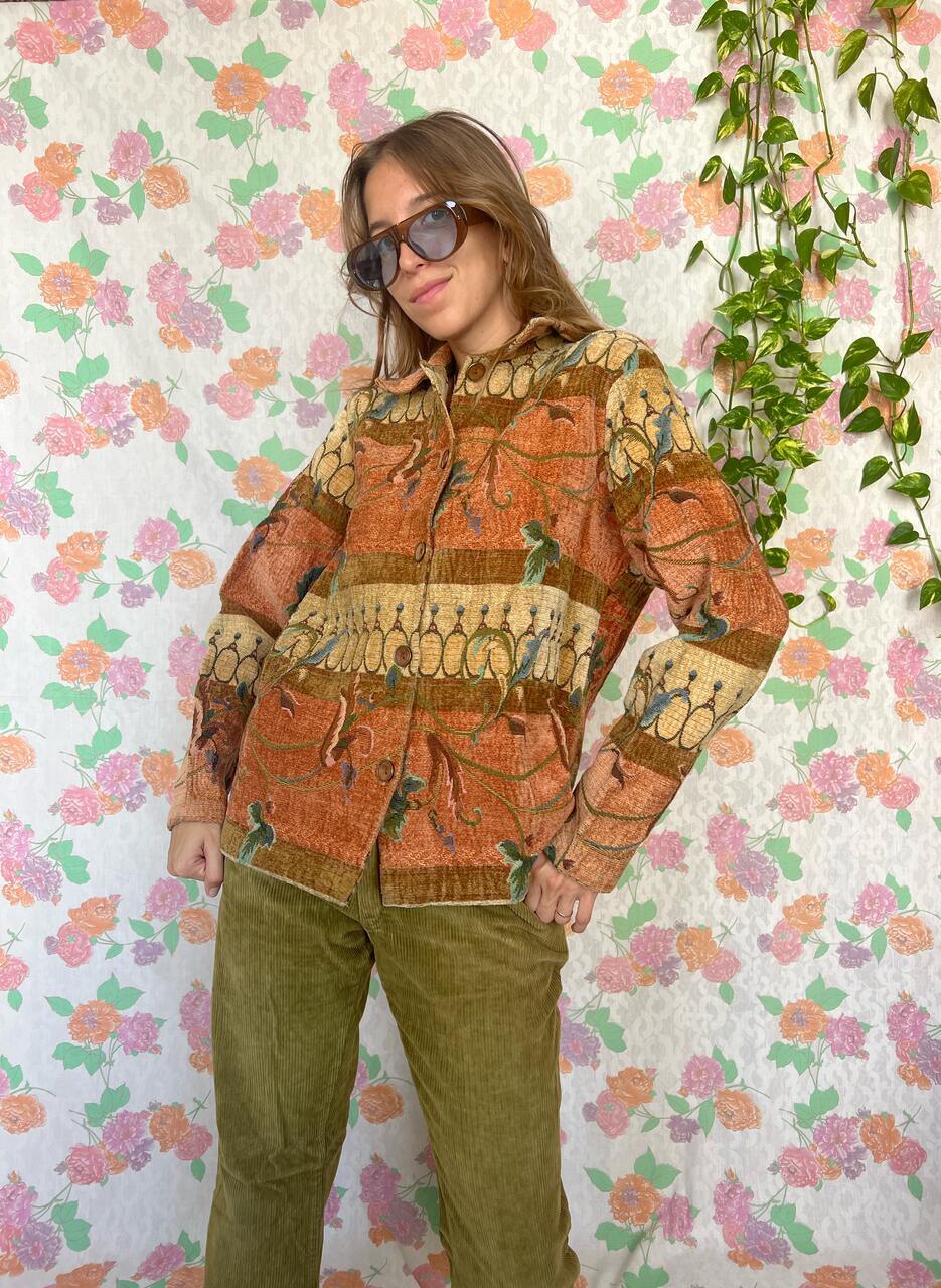 90's Unique Tapestry Jacket