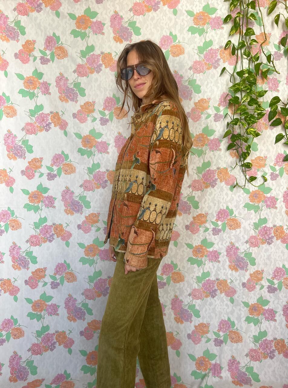 90's Unique Tapestry Jacket
