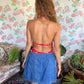90's Red Iconic Floral Swimsuit