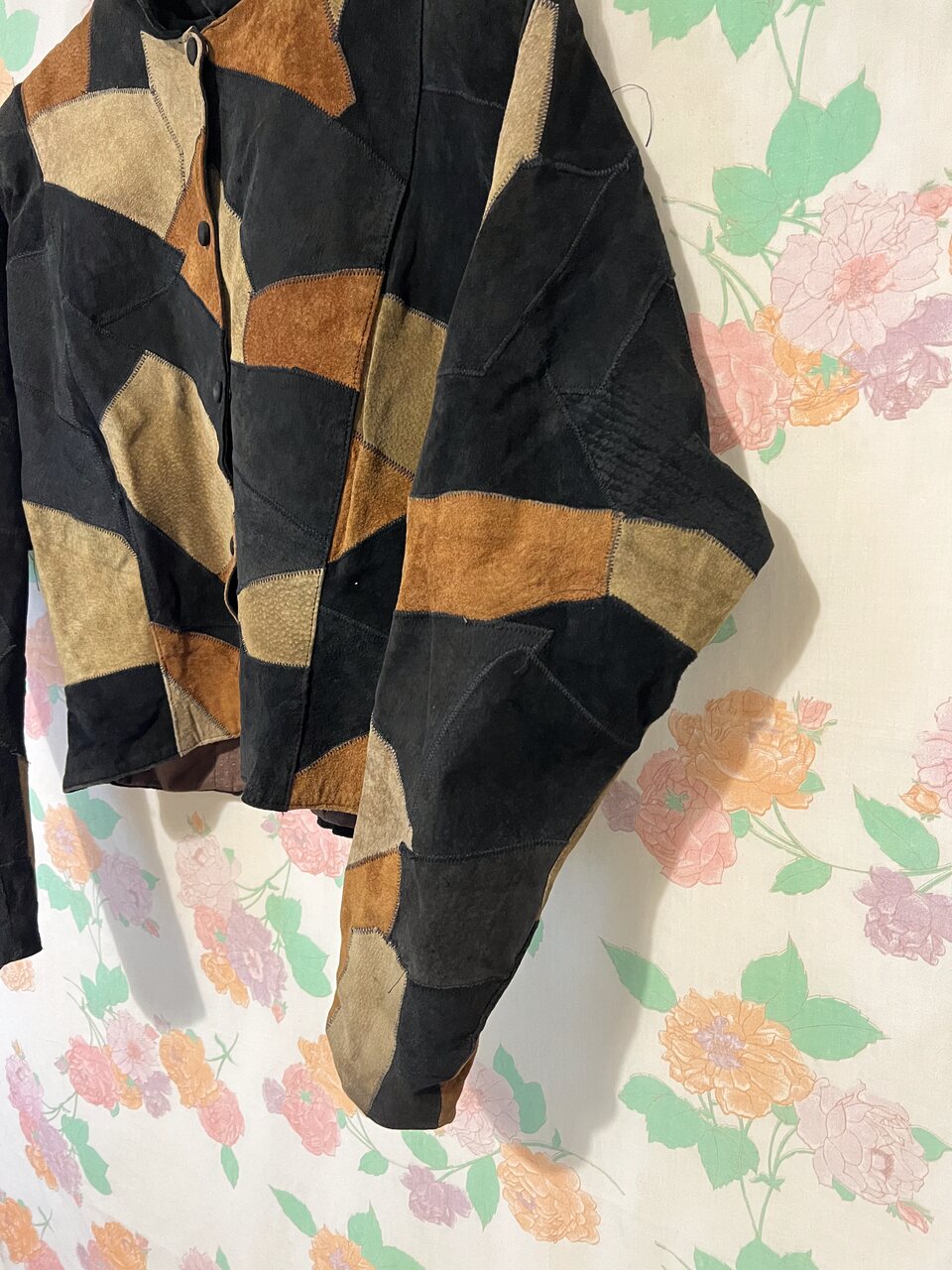 80's Leather Patchwork Jacket