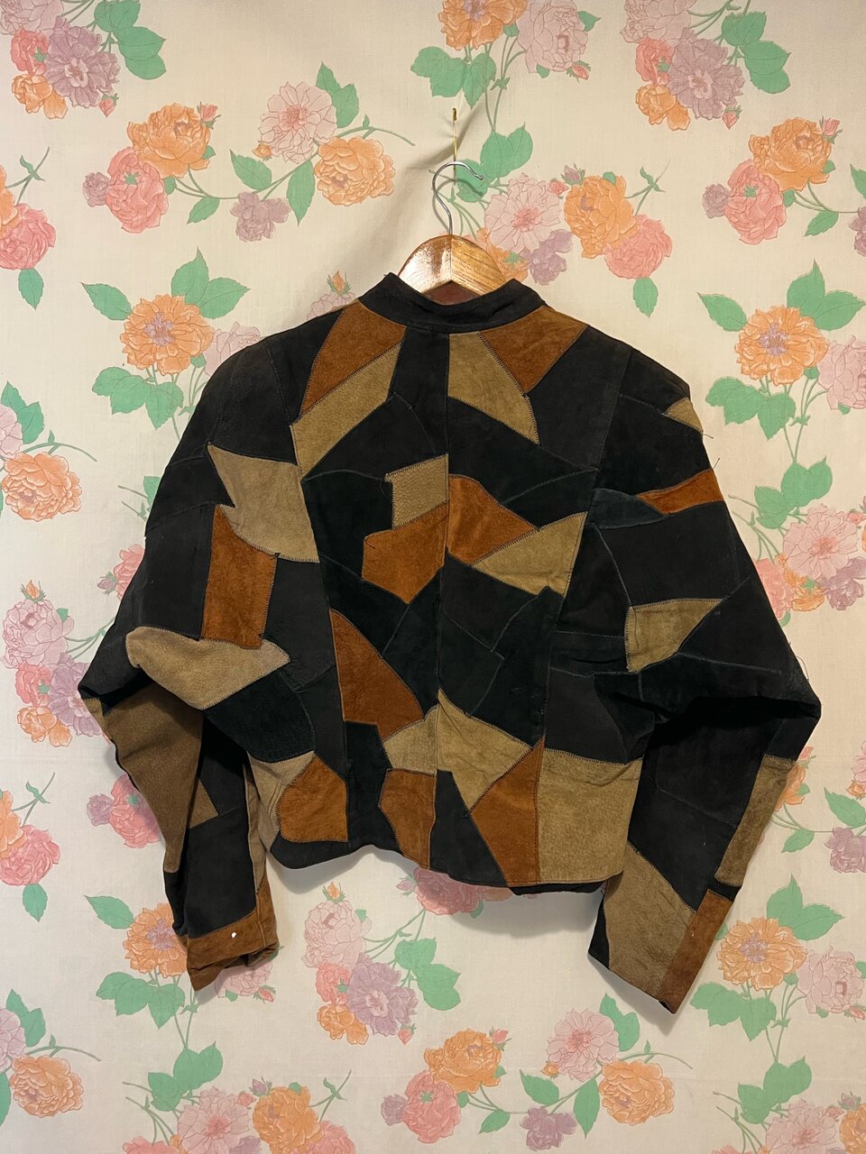 80's Leather Patchwork Jacket