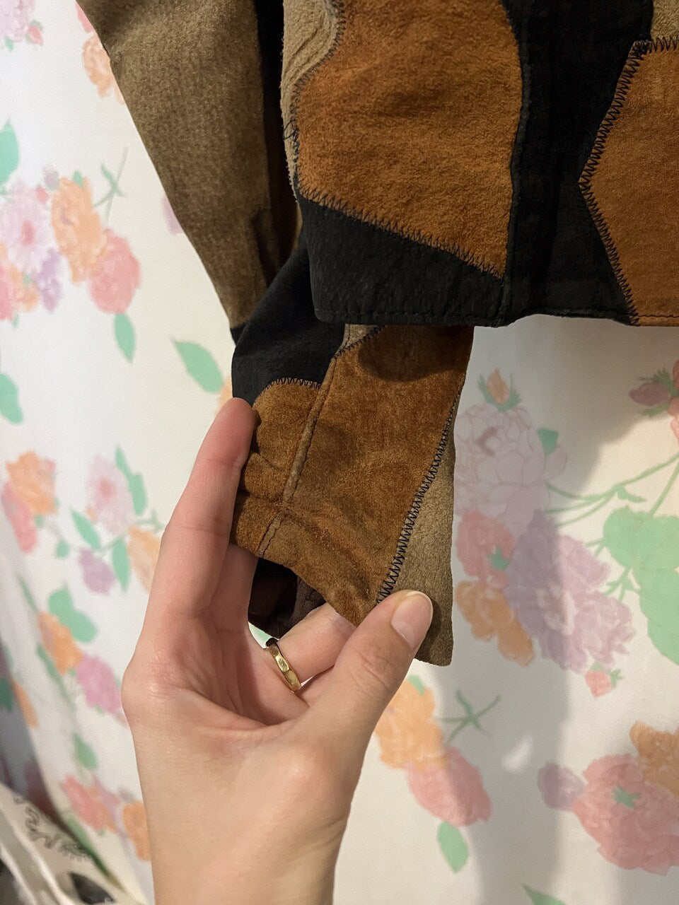 80's Leather Patchwork Jacket