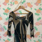 90's Graphic Swirl Long-Sleeve Dress