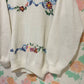 80's Floral Sweater