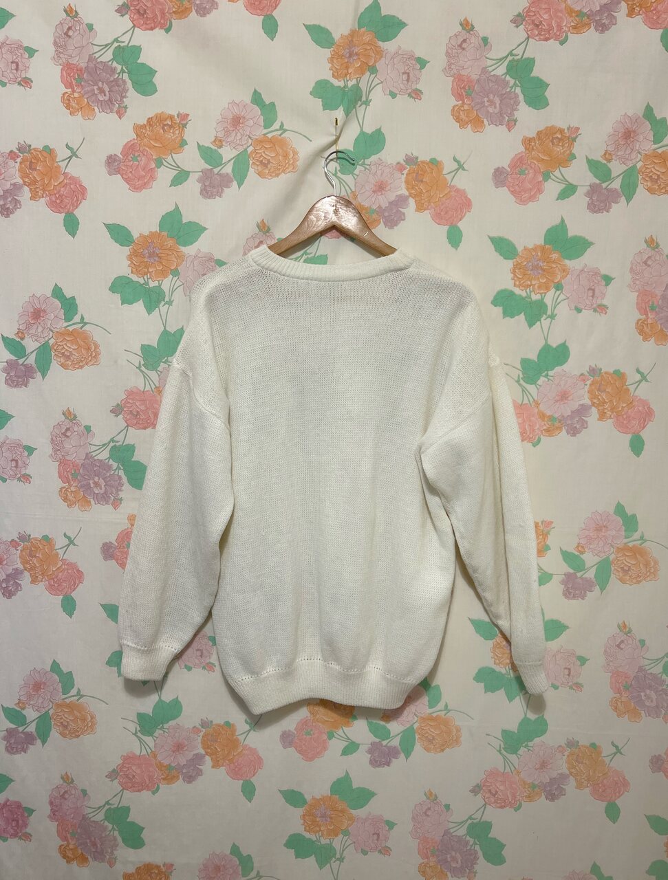 80's Floral Sweater