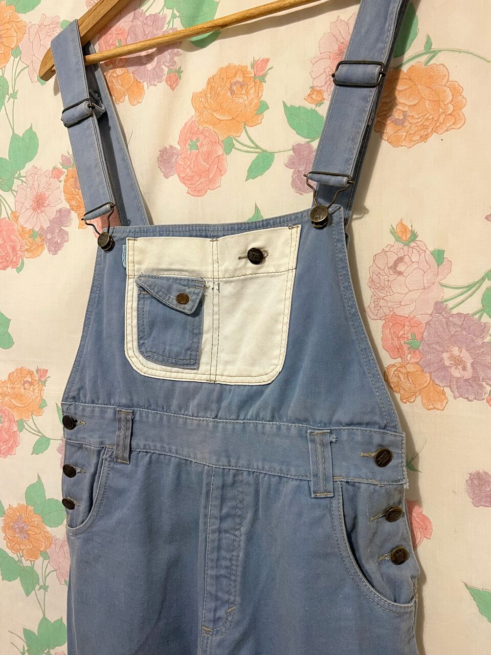 90's Light Blue Denim Jumpsuit