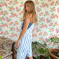Vintage Striped Patch Jumpsuit