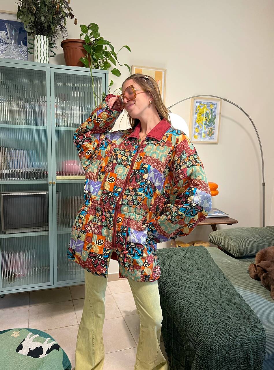90's Patchwork Coat