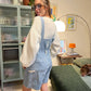 90's Light Blue Denim Jumpsuit