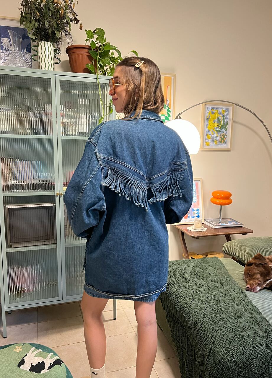 90's Western Denim Coat
