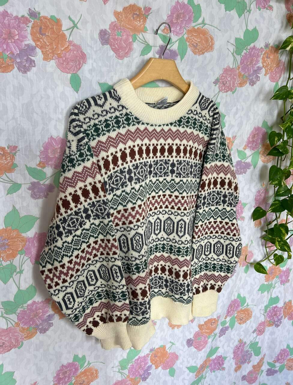 90's Patterned Sweater