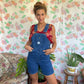 90's Dark Blue Denim Jumpsuit