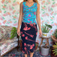 90's Blue Floral Tank Top