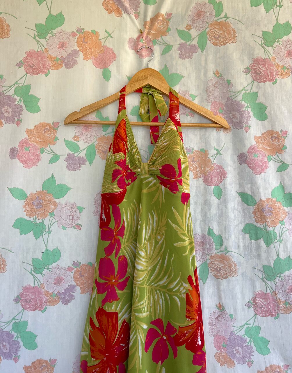 Y2K Tropical Printed Dress