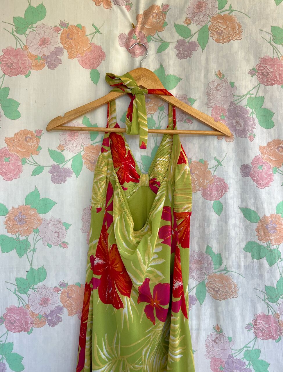 Y2K Tropical Printed Dress