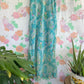 90's Aqua Flower Unique Dress