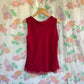 90's Marsala Printed Tank Top