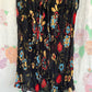 2000's Black Floral Tank Top