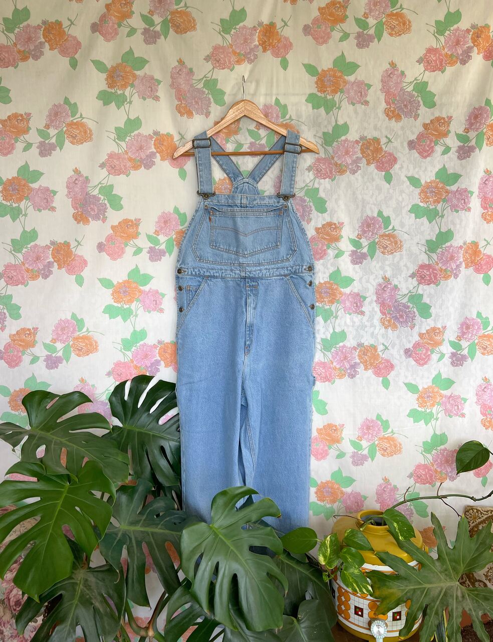 Vintage 90s Denim Flare Overalls Jumpsuit with lace up back and zip fr –  Pineapple Vintage