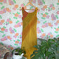Unique Caramel 90's Dress