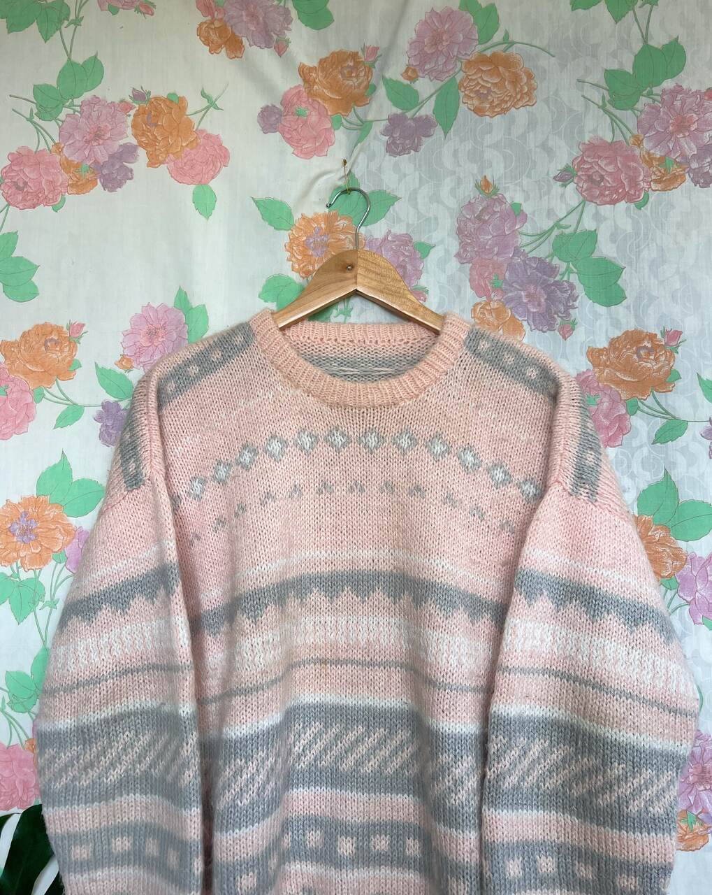 80's Printed Candy Sweater