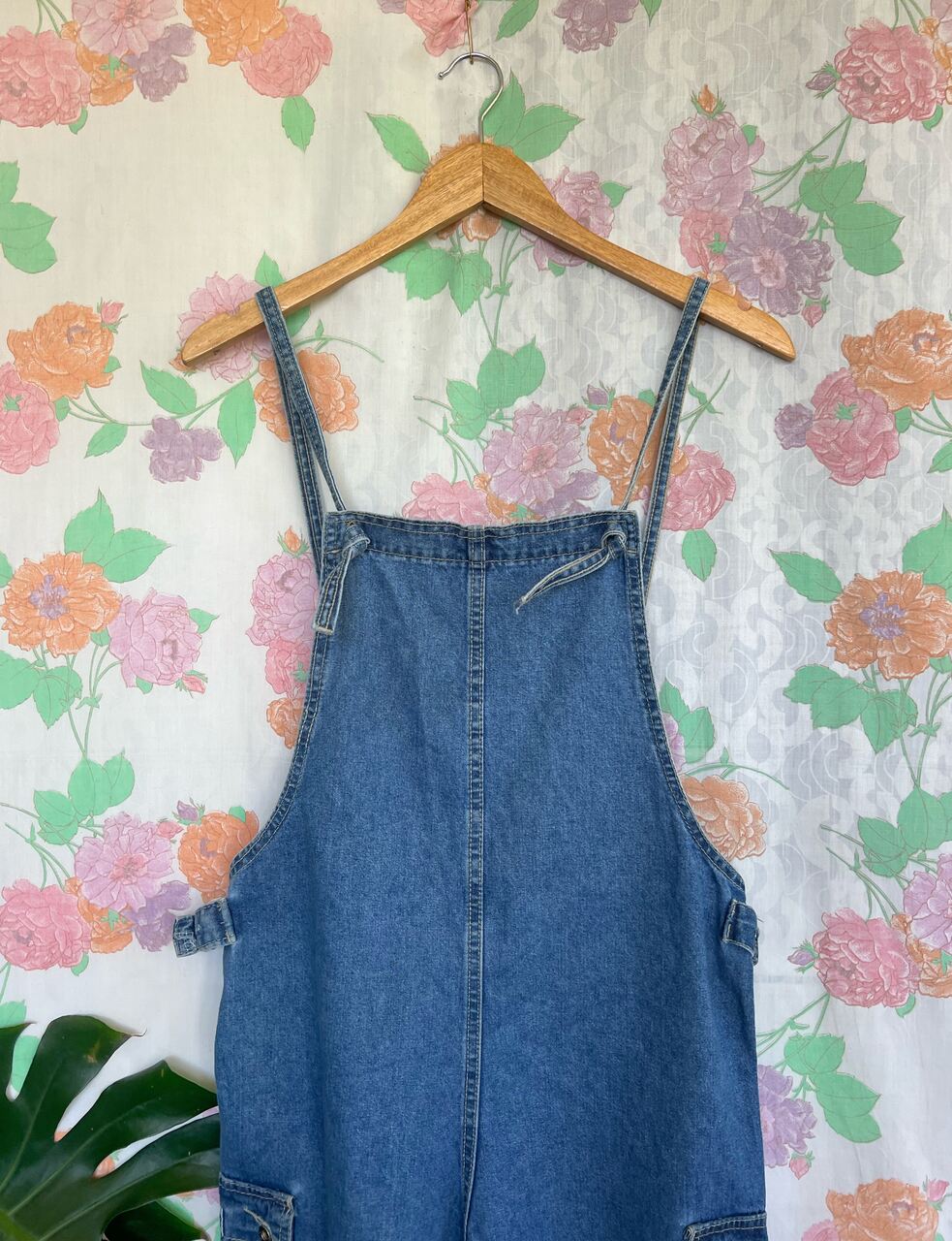 90s Short Denim Jumpsuit