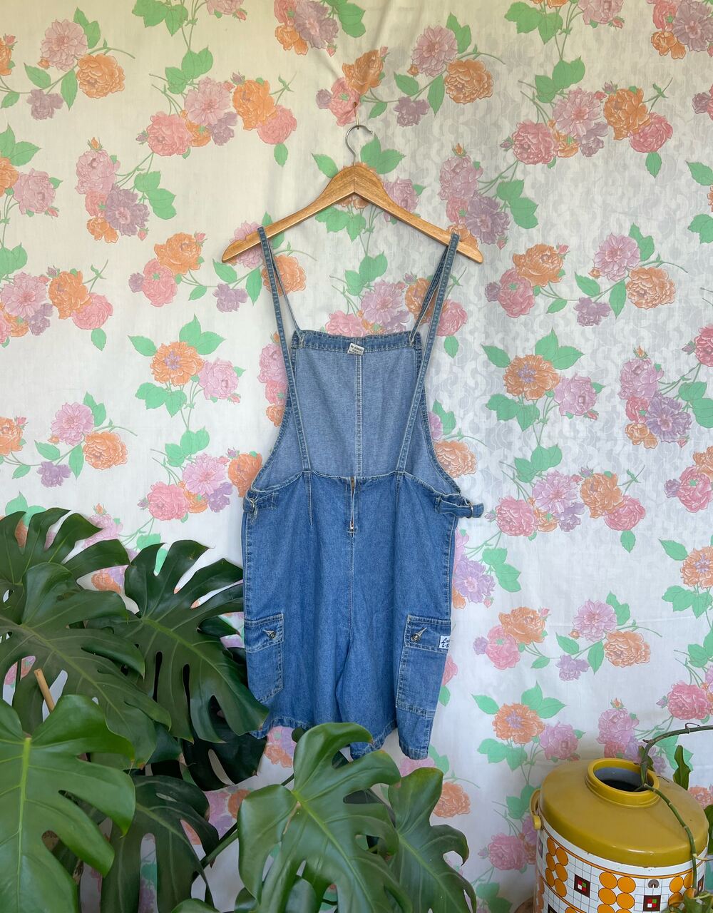 90s Short Denim Jumpsuit