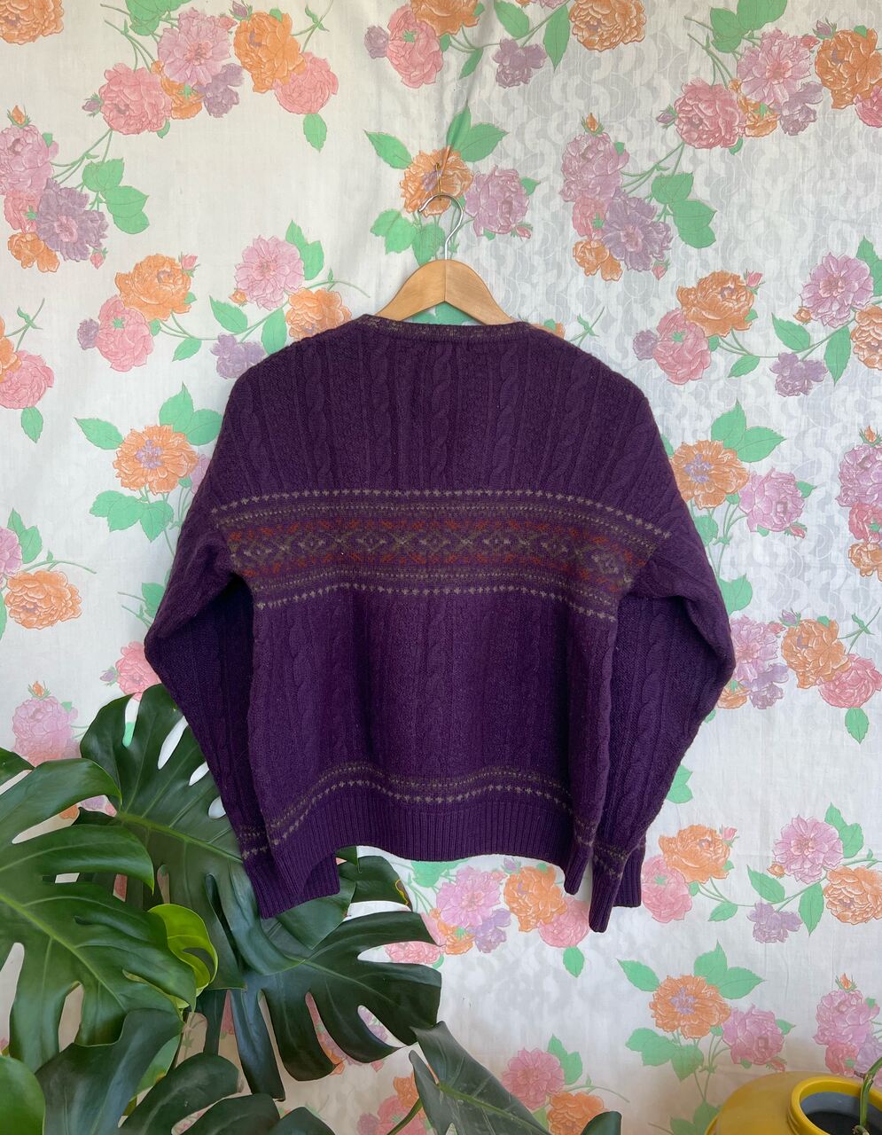 Vintage Purple Wool Sweater