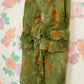 90's Forest Green Floral Top