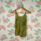 90's Forest Green Floral Top