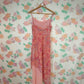 90's Pink Paisley Slip Dress