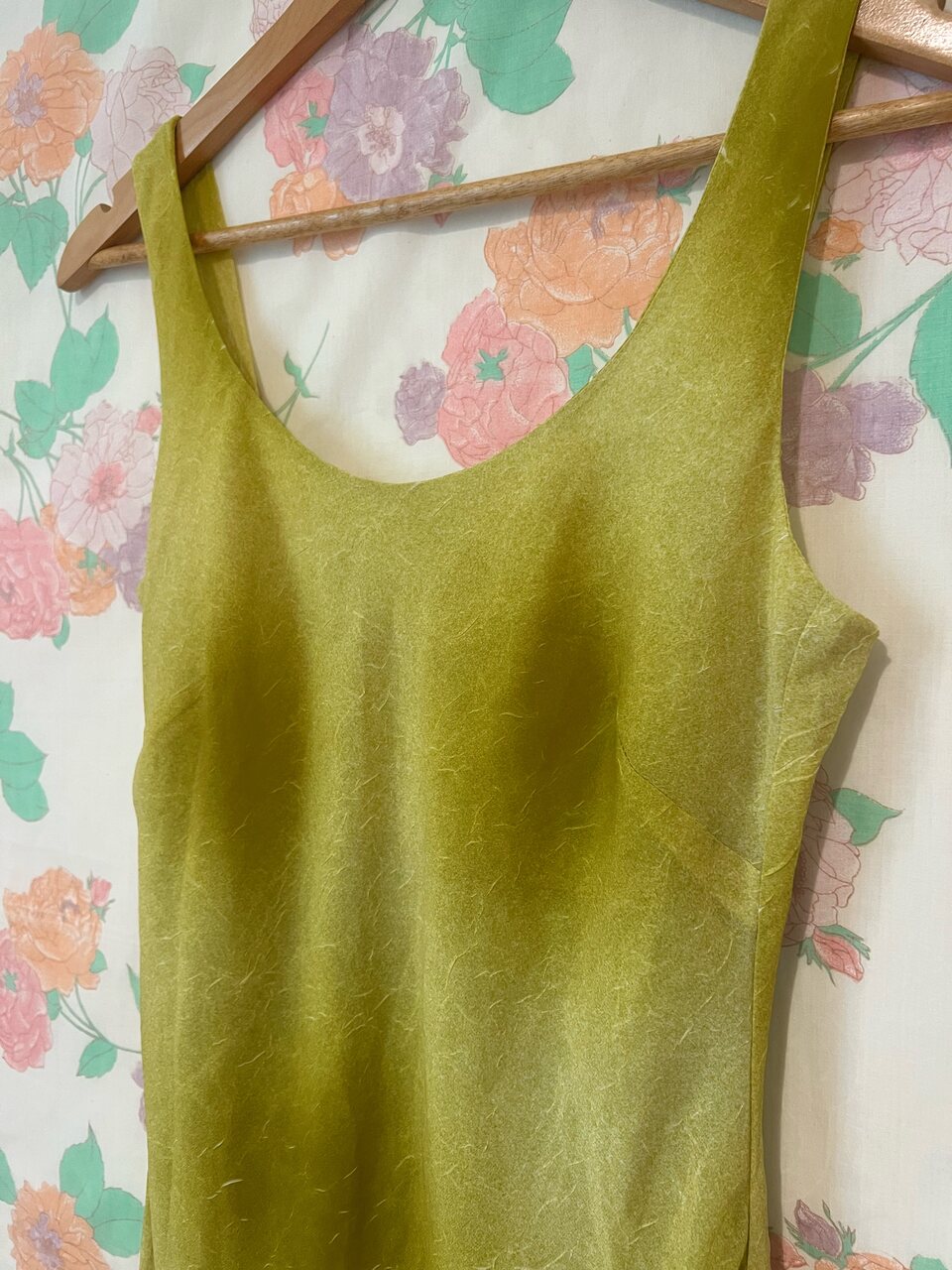 90's Lime Green Textured Dress