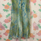 90’s Green Printed Slip Dress