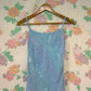 90’s Blue Embroidered Slip Dress