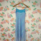 90’s Blue Embroidered Slip Dress