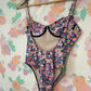 90’s Floral Vintage Swimsuit