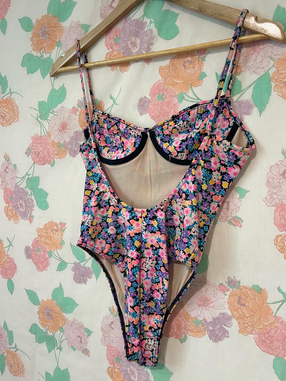 90’s Floral Vintage Swimsuit