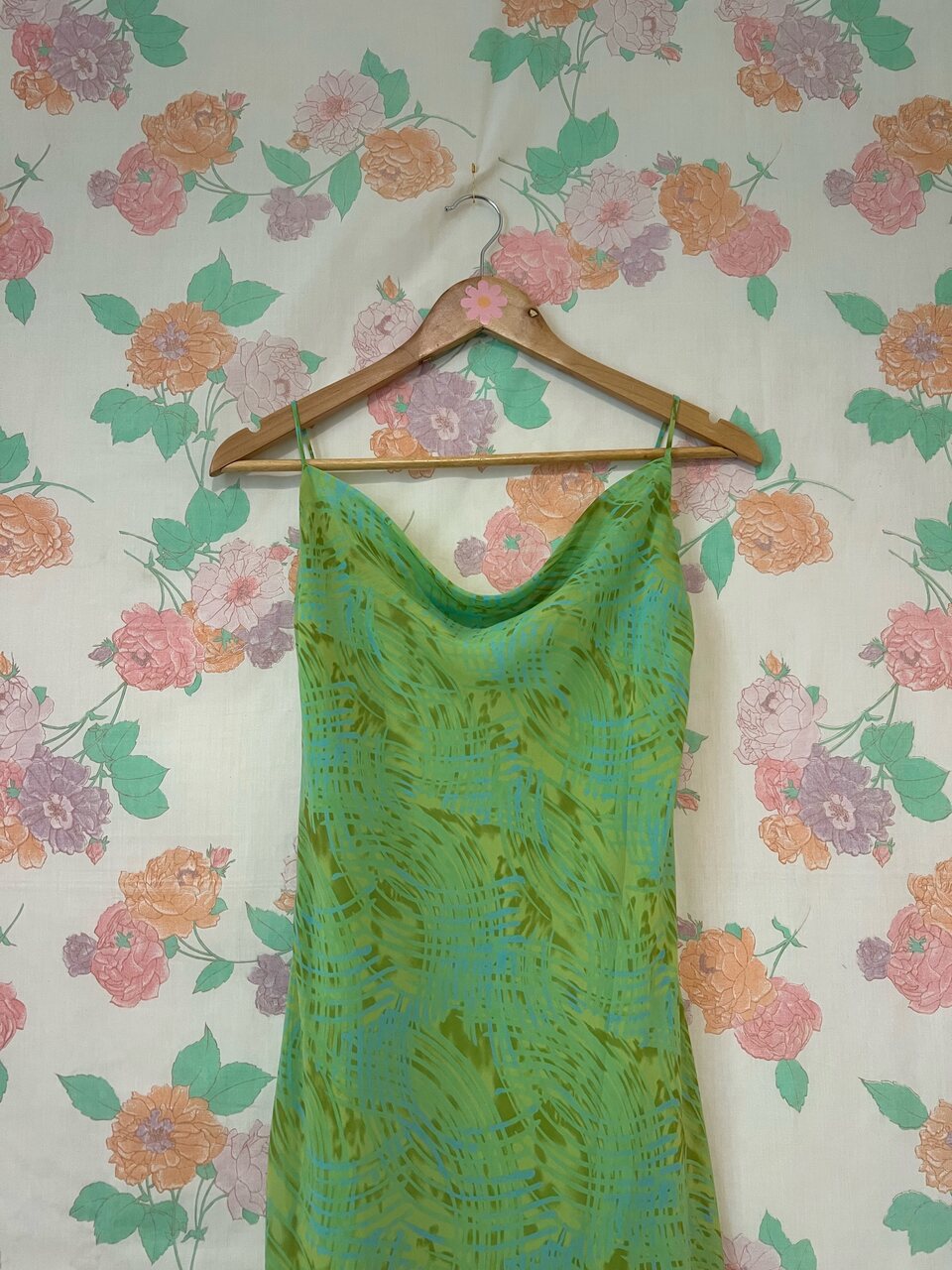 90’s Green Slip Dress