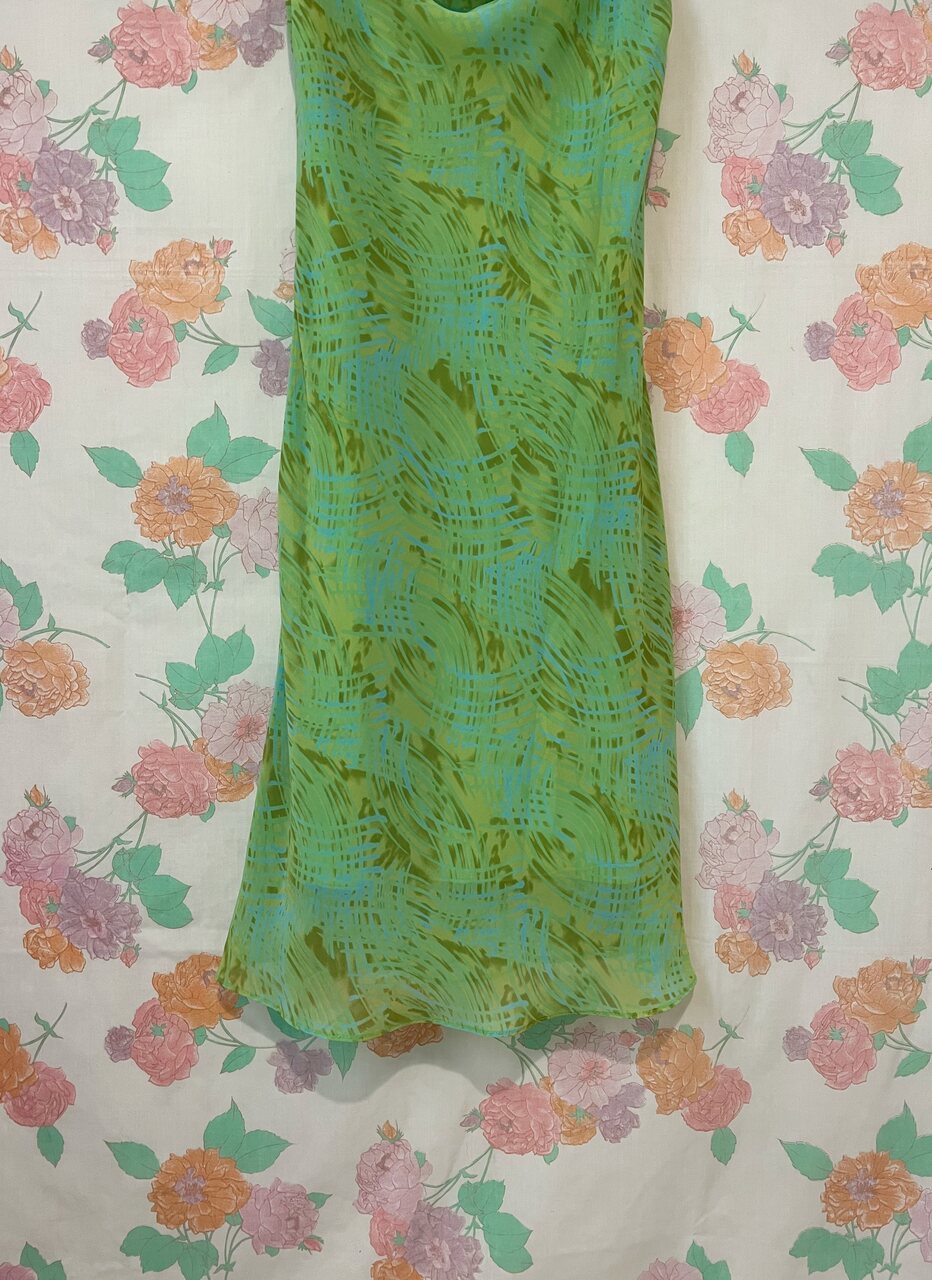 90’s Green Slip Dress