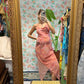 90's Pink Paisley Slip Dress